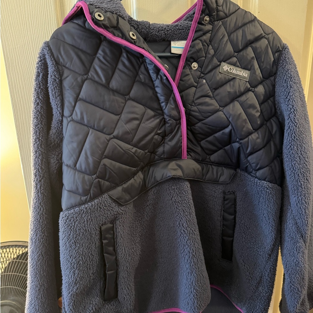 Columbia Gray and Purple Quilted Jacket